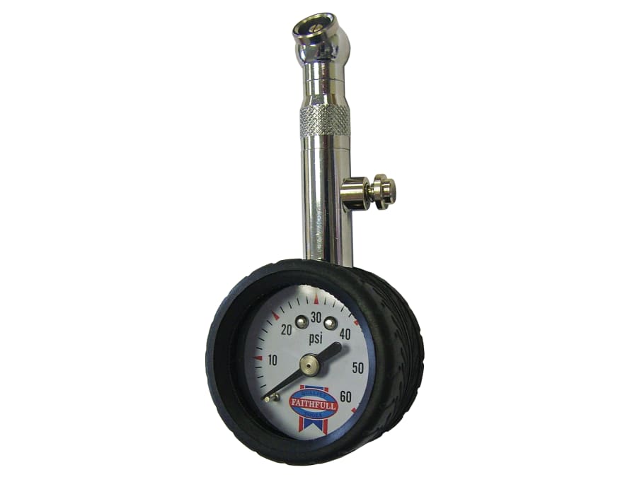 Faithfull FAIAUPGAUGE Tyre Pressure Dial Gauge 60 psi
