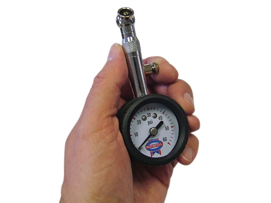 Faithfull FAIAUPGAUGE Tyre Pressure Dial Gauge 60 psi