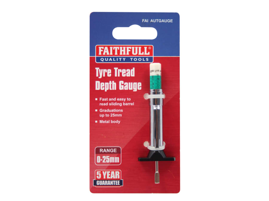 Faithfull FAIAUTGAUGE Tread Depth Gauge