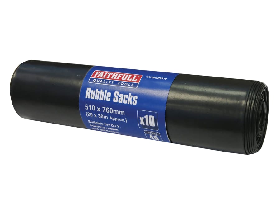 Faithfull FAIBAGRS10 Rubble Sacks Roll 10