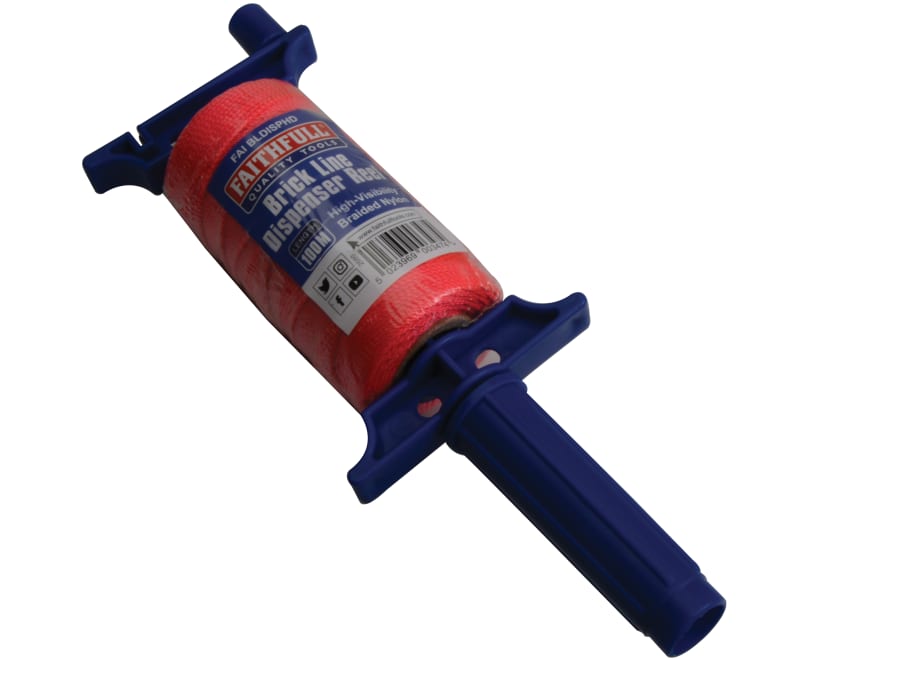 Faithfull FAIBLDISPHD Brick Line Dispenser Reel 100m