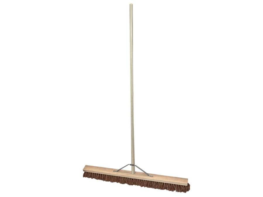 Faithfull FAIBRCOCO36H 900mm Coco Broom with Handle and Stay