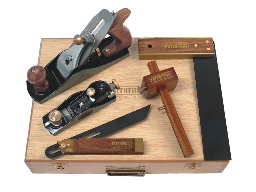 Faithfull FAICARPSET Carpenter's Tool Kit 5 Piece