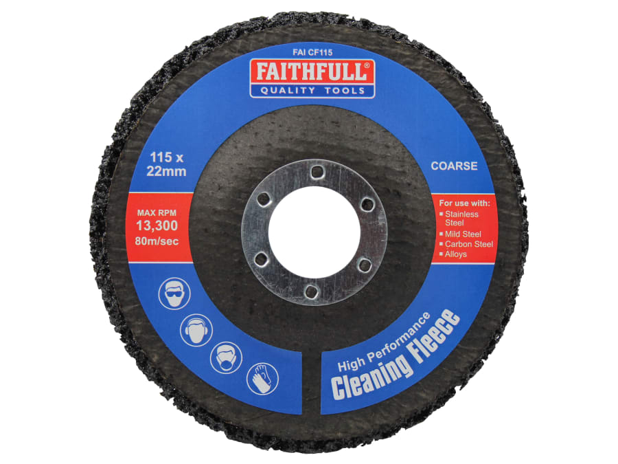 Faithfull FAICF115 115mm Coarse Cleaning Fleece Disc