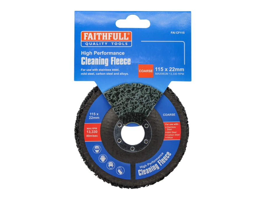 Faithfull FAICF115 115mm Coarse Cleaning Fleece Disc