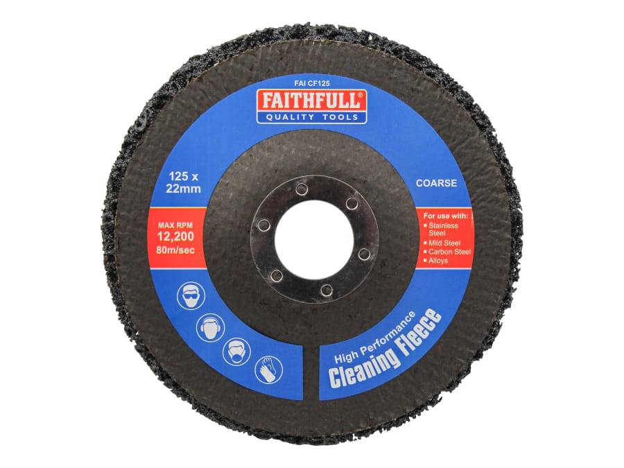 Faithfull FAICF125 125mm Coarse Cleaning Fleece Disc