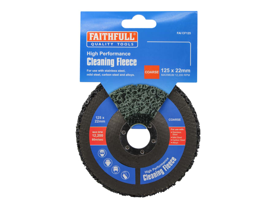 Faithfull FAICF125 125mm Coarse Cleaning Fleece Disc