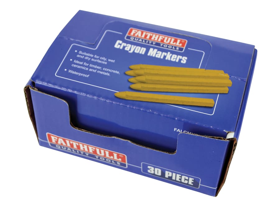 Faithfull FAICMYEL30 Yellow Crayon Marker