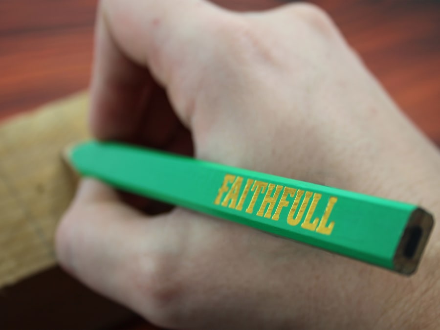 Faithfull FAICPG10FSC Carpenter's Pencils-Green / Hard