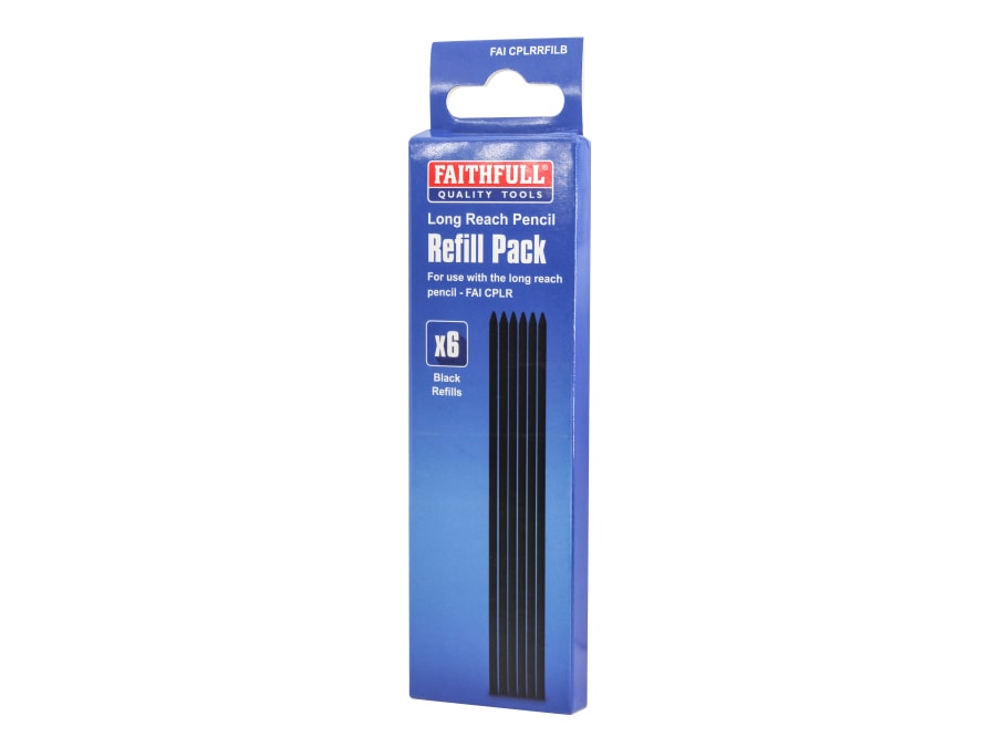 Faithfull FAICPLRRFILB Pencil Refill Pack 6 Piece