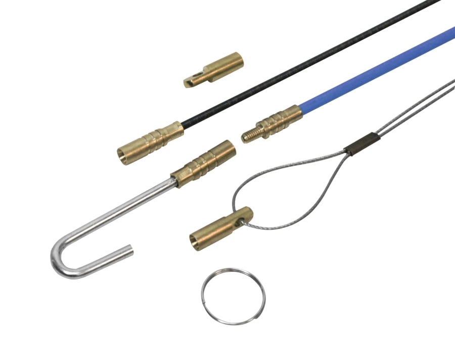 Faithfull FAICRS1000 10 x 1000mm Fibreglass Cable Rod Set 15pc