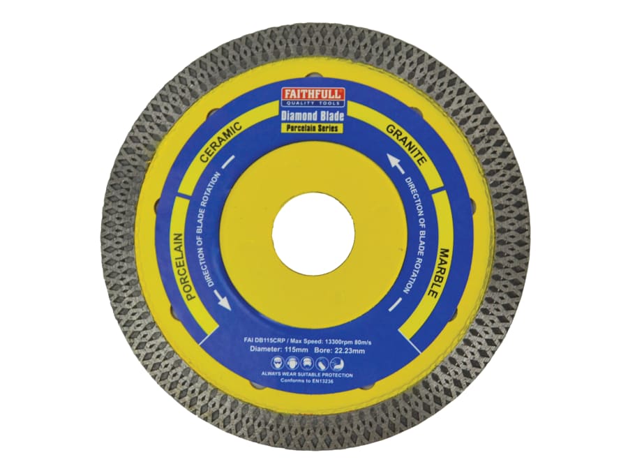 Faithfull FAIDB115CRP 115mm Porcelain Diamond Blade