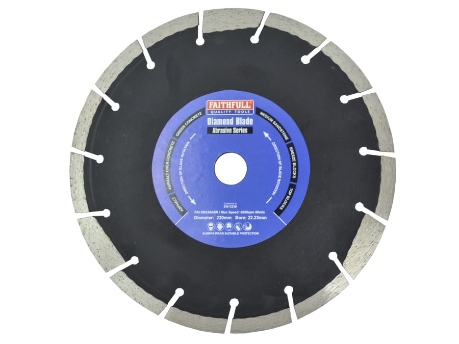 Faithfull FAIDB230ABR 230mm Diamond Blade