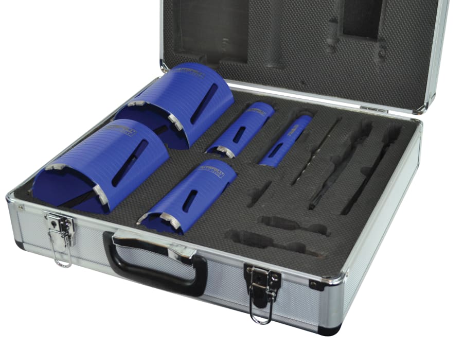 Faithfull FAIDCKIT11 Diamond Core Drill Kit with Case