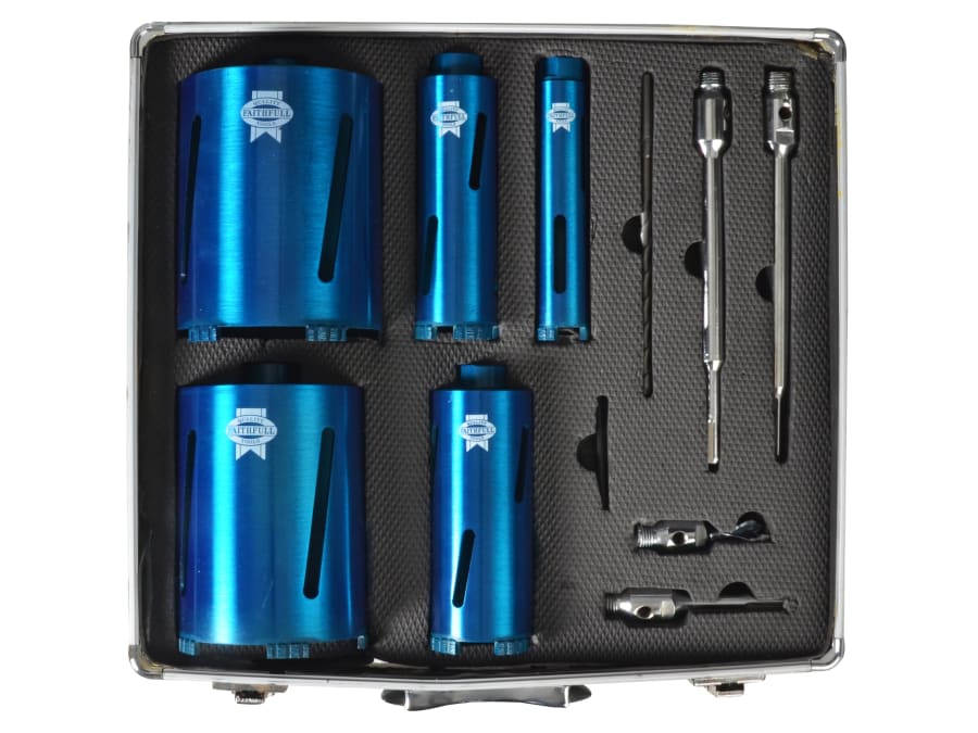 Faithfull FAIDCKIT11 Diamond Core Drill Kit with Case