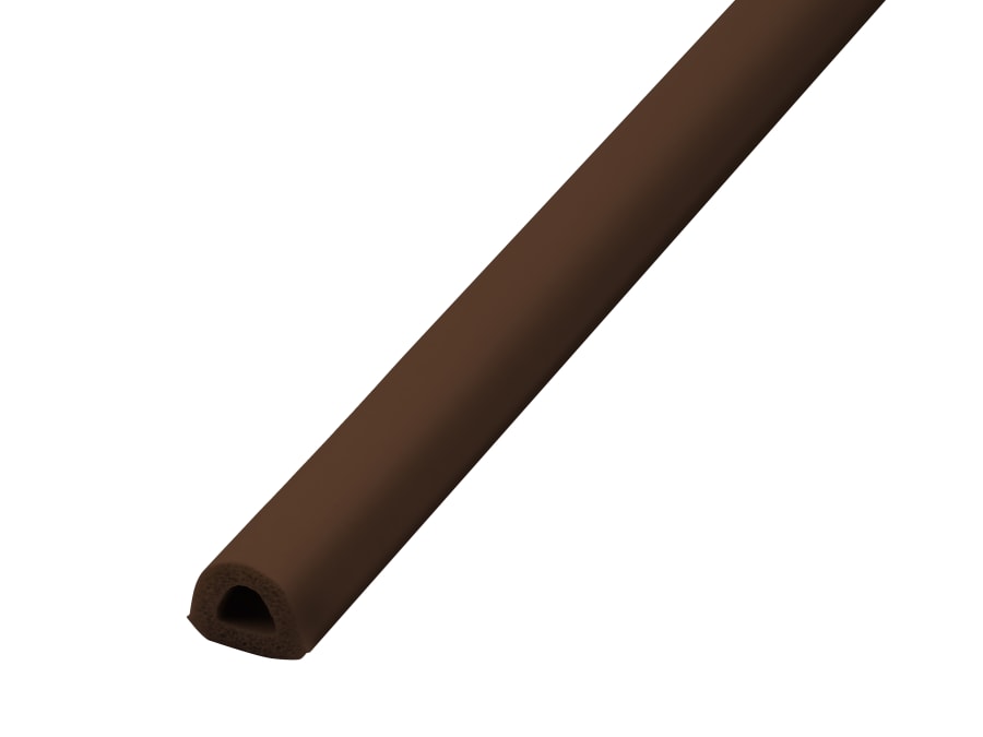 Faithfull FAIDED9756B EPDM Draught Excluder Brown 6M 9 x 7.5mm