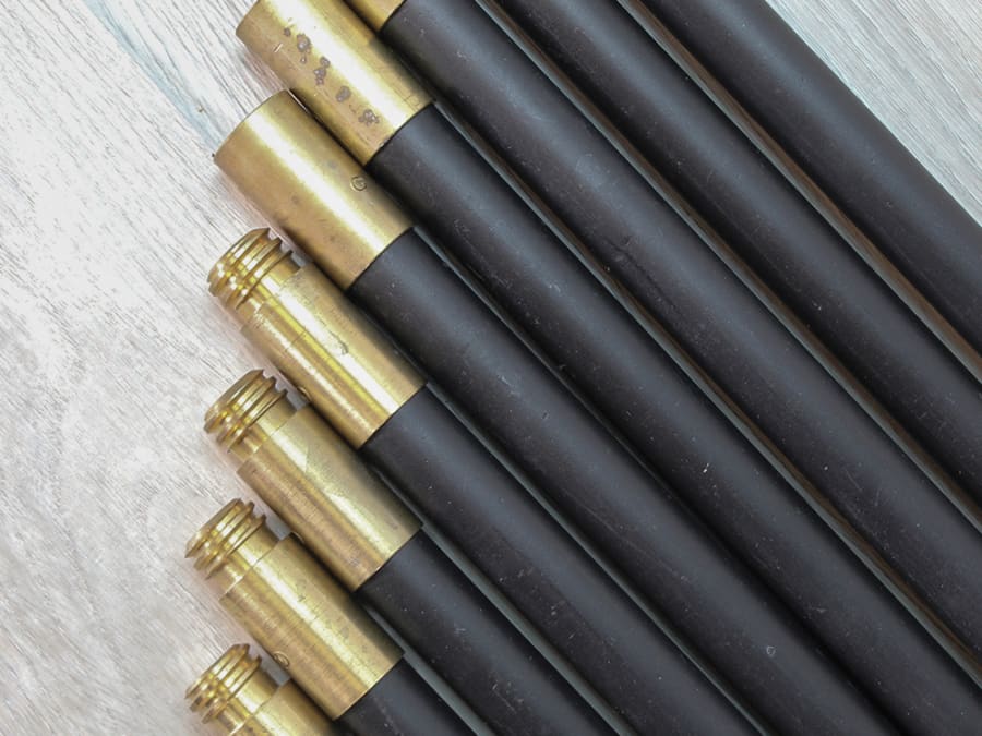 Faithfull FAIDRSET12 Drain Rod Set with 10 x Rods Plunger & Worm