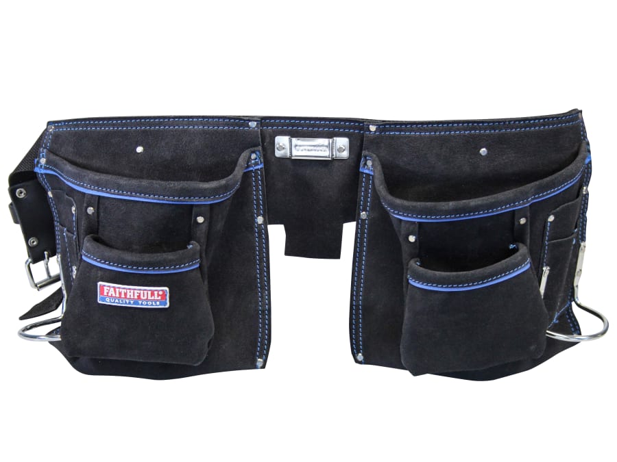 Faithfull FAIDTNP3B Double Tool & Nail Pouch