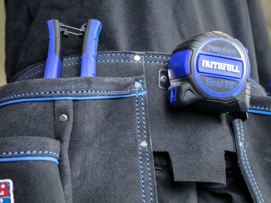 Faithfull FAIDTNP3B Double Tool & Nail Pouch