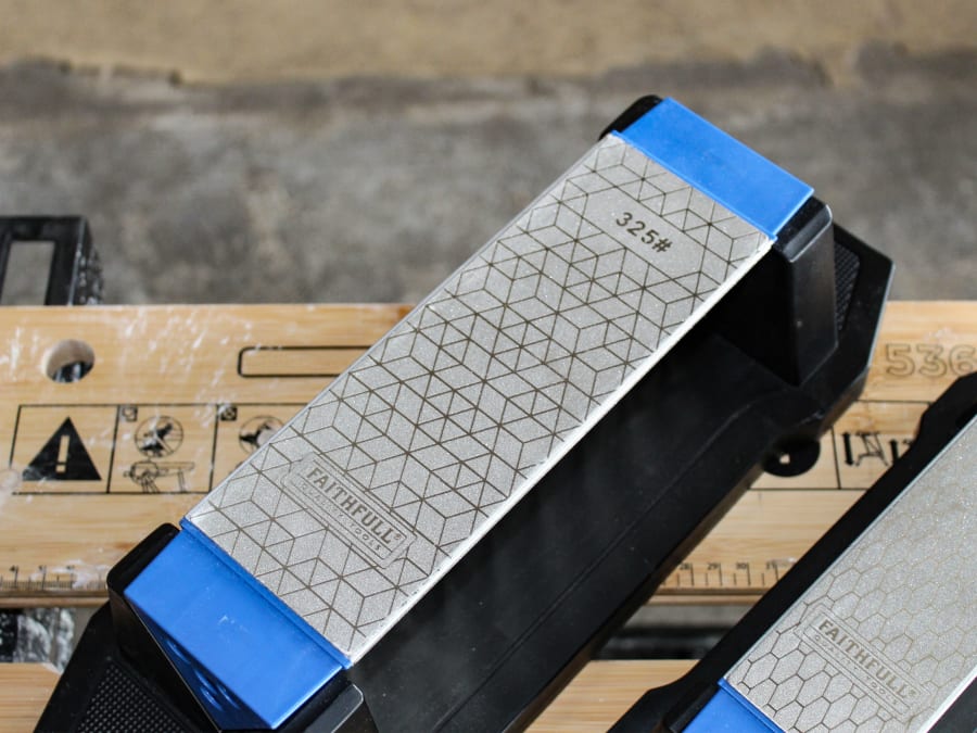 Faithfull FAIDWTRI200 Diamond Sharpening Tri-Stone 150, 325 & 1200G