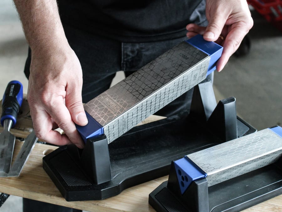 Faithfull FAIDWTRI200 Diamond Sharpening Tri-Stone 150, 325 & 1200G