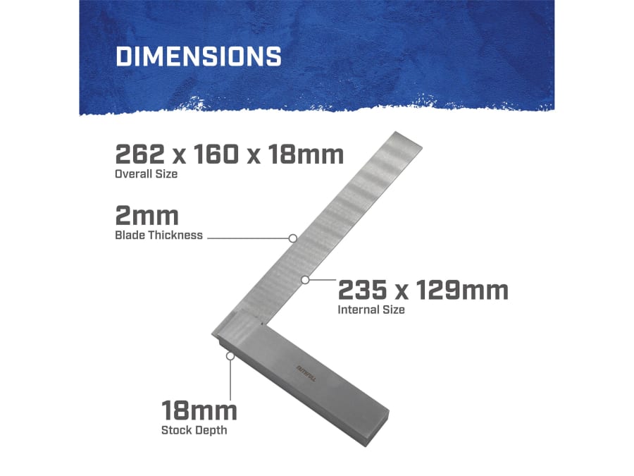 Faithfull FAIES9 225mm Engineer's Square