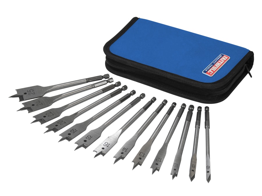 Faithfull FAIFBSET13E 13 Piece Flat Bit Set