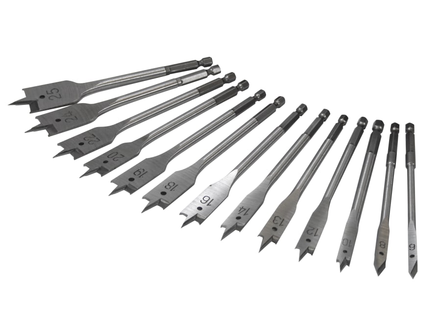 Faithfull FAIFBSET13E 13 Piece Flat Bit Set