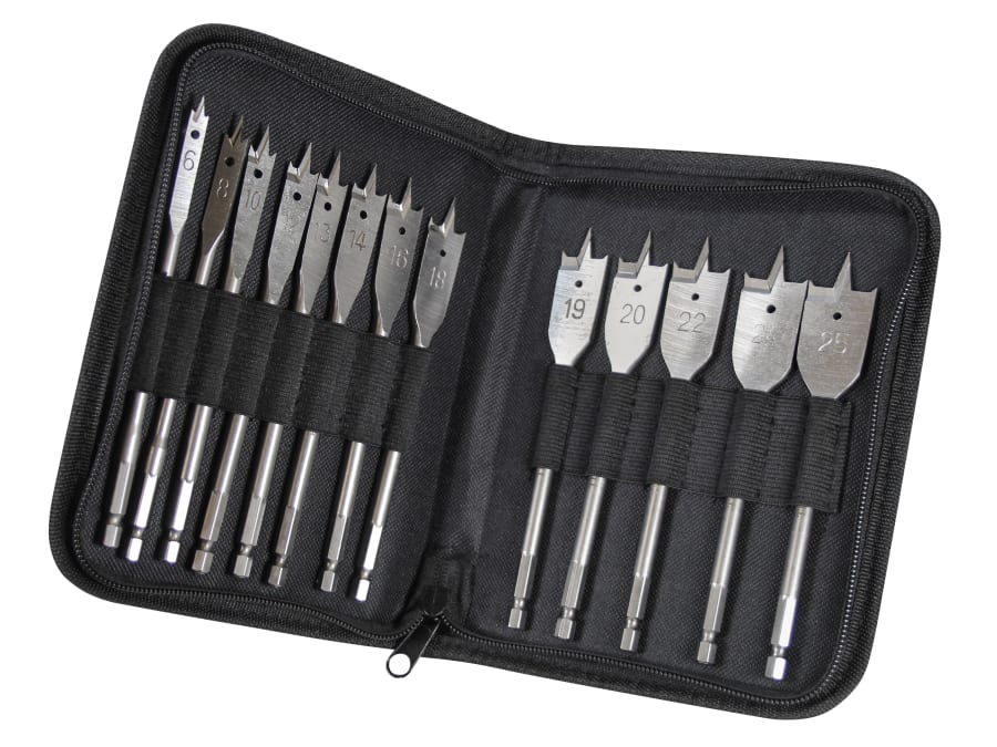 Faithfull FAIFBSET13E 13 Piece Flat Bit Set