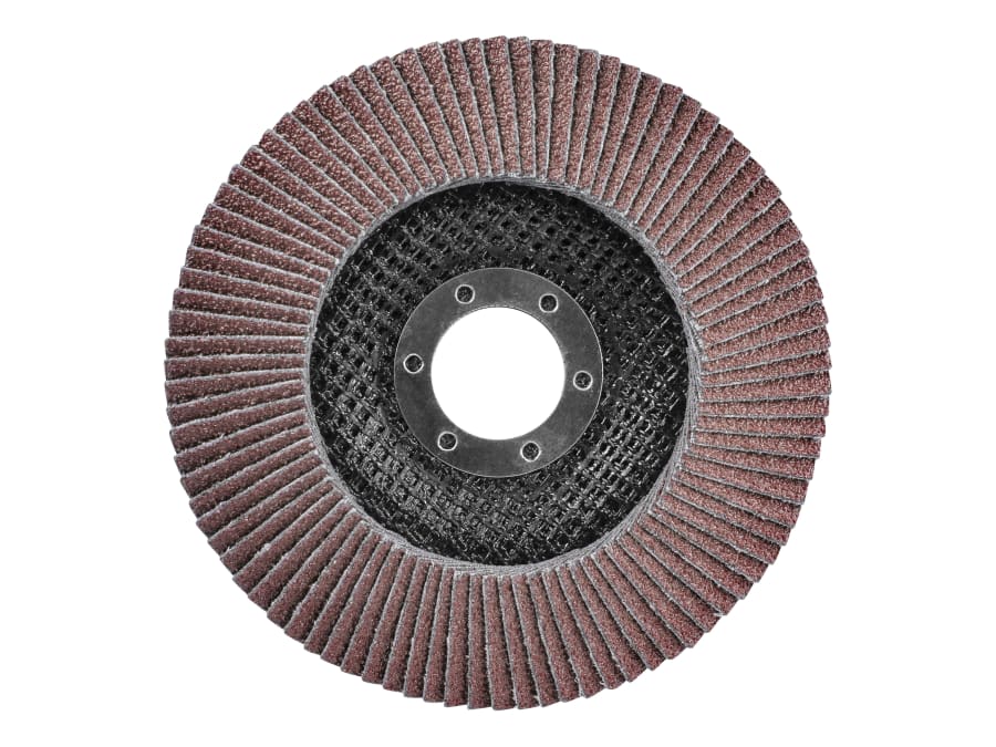 Faithfull FAIFD115A40 115mm Aluminium Oxide Flap Disc 40 Grit