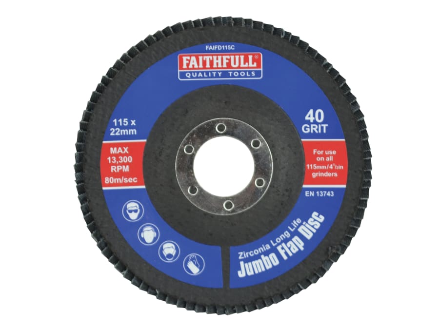Faithfull FAIFD115C 115mm Coarse Flap Disc