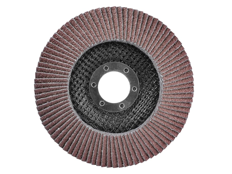 Faithfull FAIFD125A40 125mm Aluminium Oxide Flap Disc 40 Grit