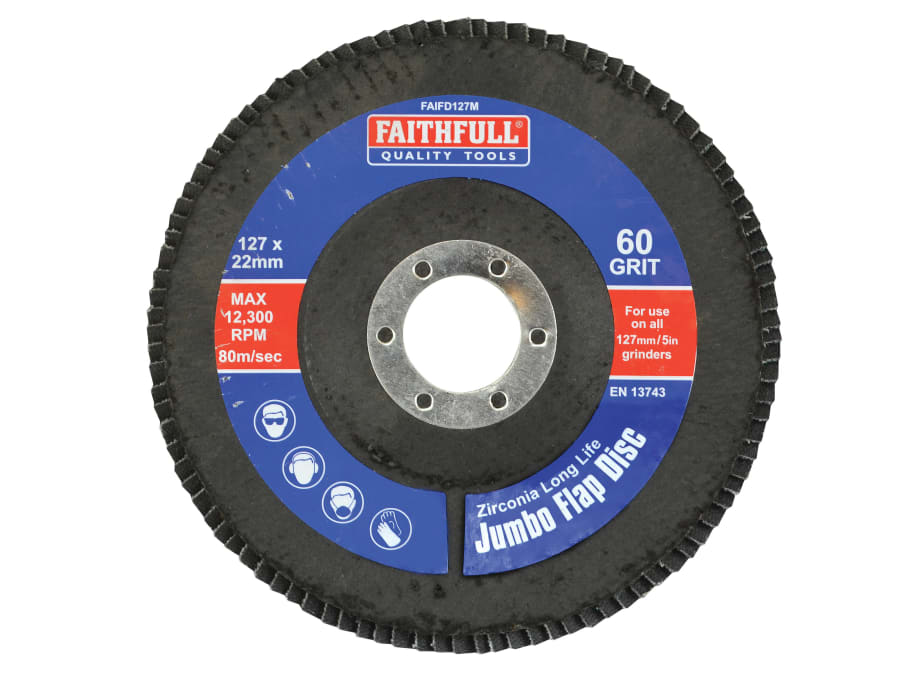 Faithfull FAIFD127M 127mm Medium Flap Disc