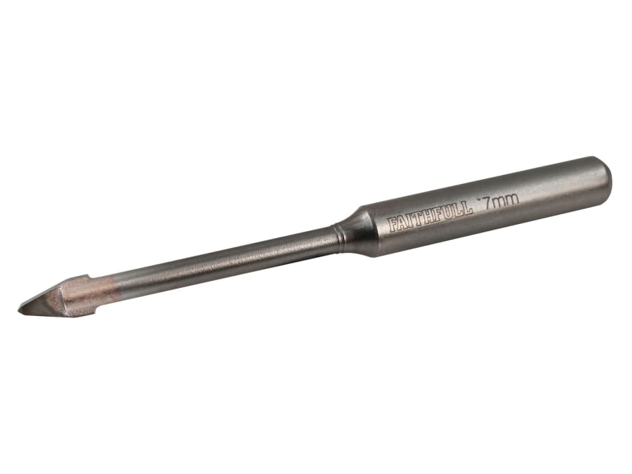 Faithfull FAIGDC07 7mm Carbide Tile & Glass Drill Bit
