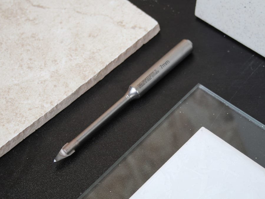 Faithfull FAIGDC07 7mm Carbide Tile & Glass Drill Bit