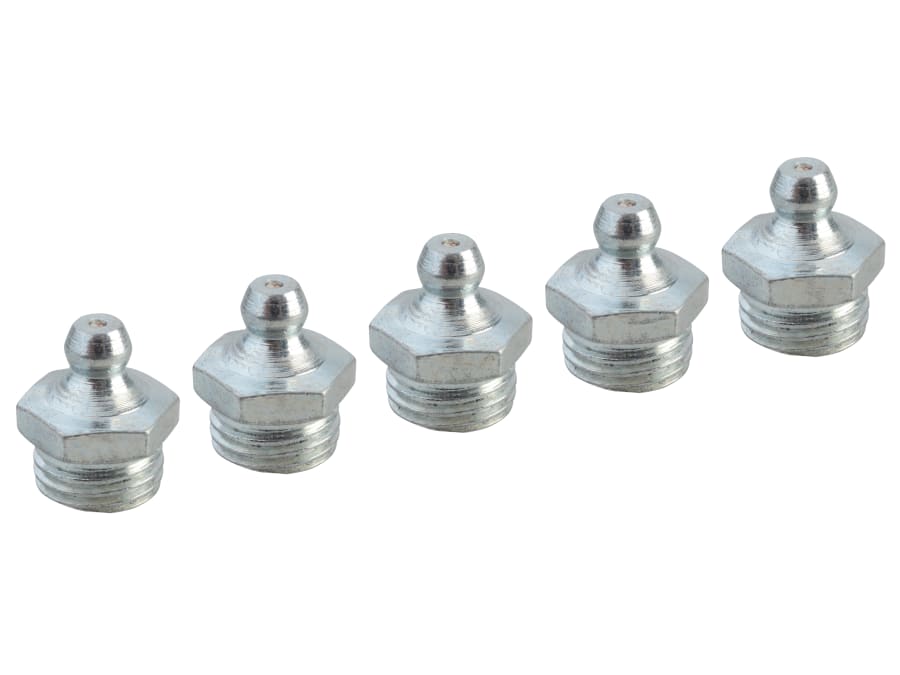 Faithfull FAIGGN14BSP Straight Grease Nipple 1/4in BSP Pack of 5
