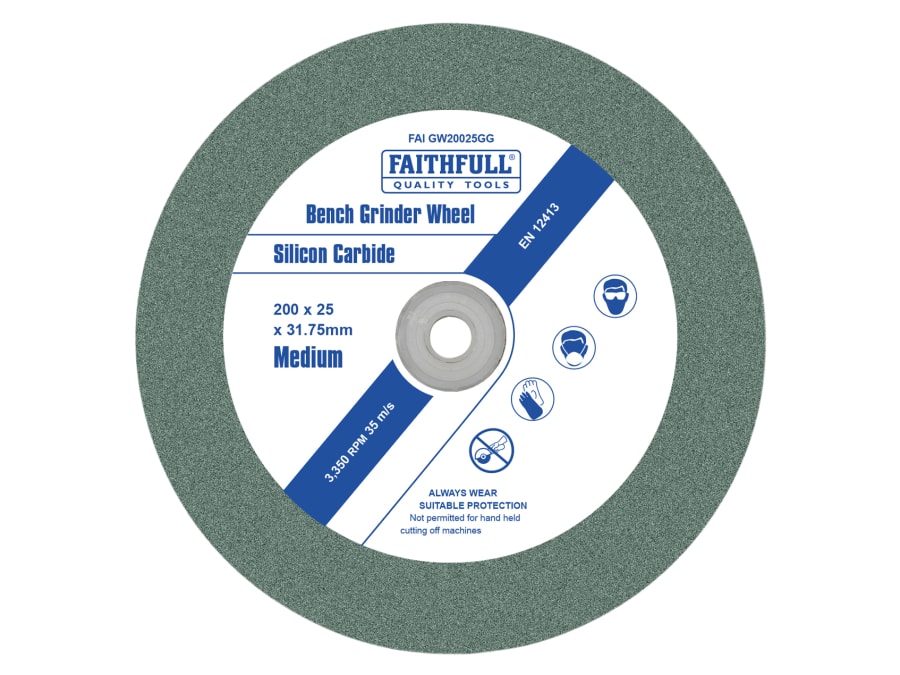 Faithfull FAIGW20025GG 200 x 25mm General Purpose Grinding Wheel
