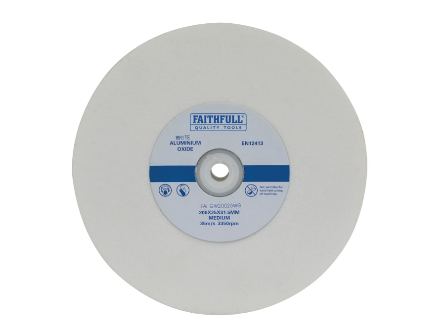 Faithfull FAIGW20025WG 200 x 25mm General Purpose Grinding Wheel