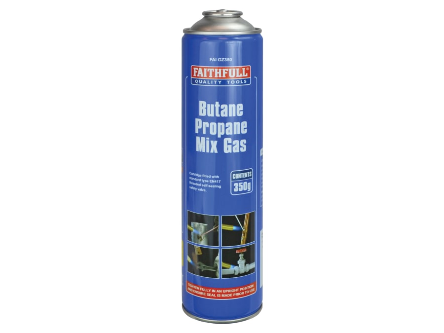Faithfull FAIGZ350 Butane Propane Mix Gas Cartridge 350g