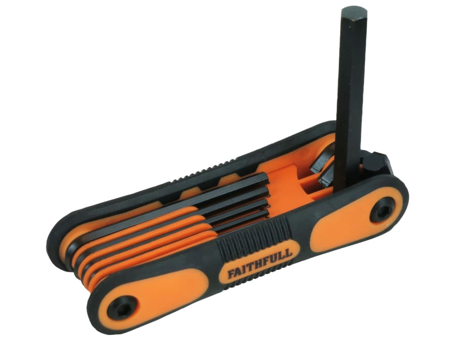 Faithfull FAIHKSF8M 8 Piece Metric Folding Hexagon Key Set