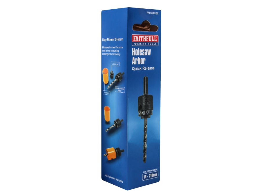 Faithfull FAIHSAUQC Universal Holesaw Arbor Set