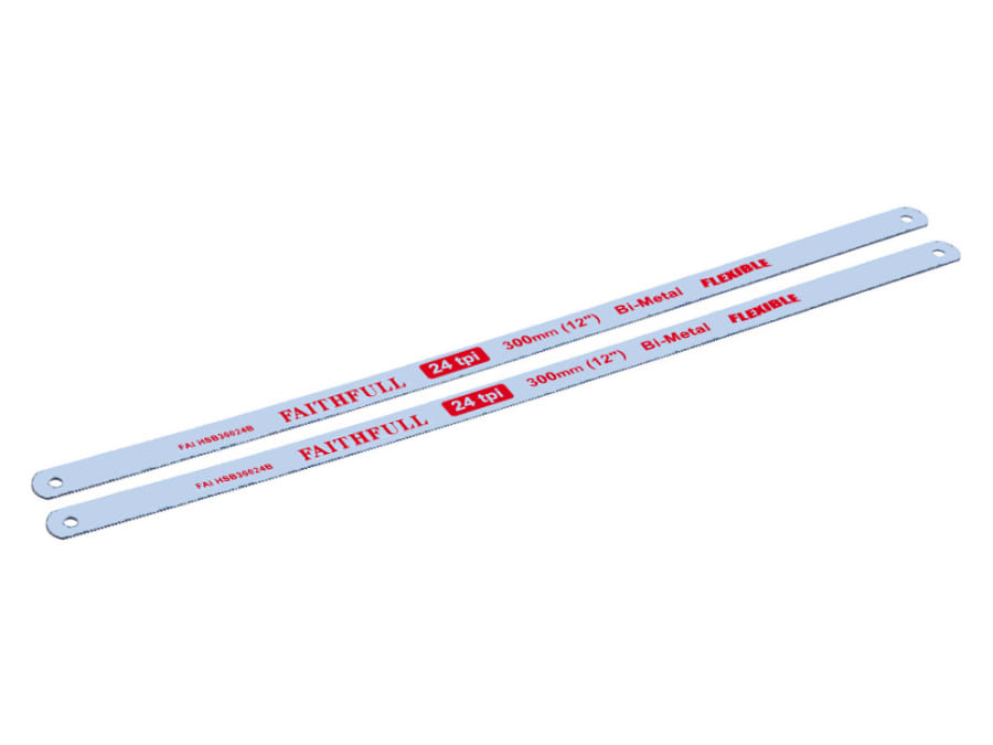 Faithfull FAIHSB30024 300mm Hacksaw Blades with 24 TPI