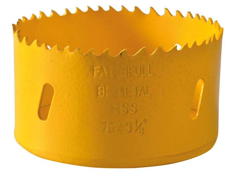 Faithfull FAIHSVP79 79mm Bi-Metal Cobalt Holesaw