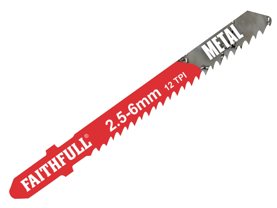 Faithfull FAIJBT118B Metal Cutting Jigsaw Blades 5 Pack