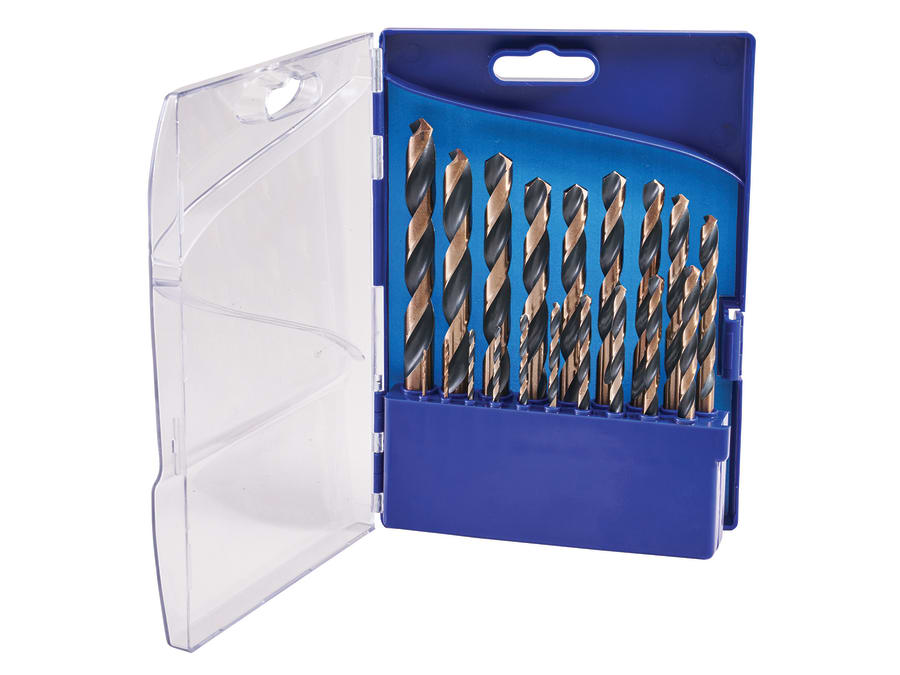 Faithfull FAIM19PSET2 19 Piece HSS Drill Bit Set 1-10mm