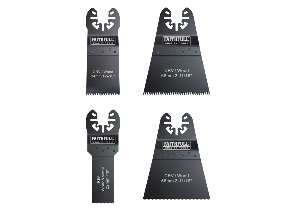 Faithfull FAIMFKIT12 12 Piece Multi-Function Tool Blade Set