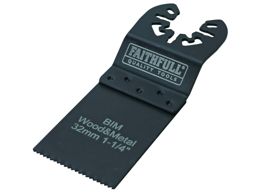 Faithfull FAIMFWM32B 32mm Bi-Metal Flush Cut Wood/Metal Blade
