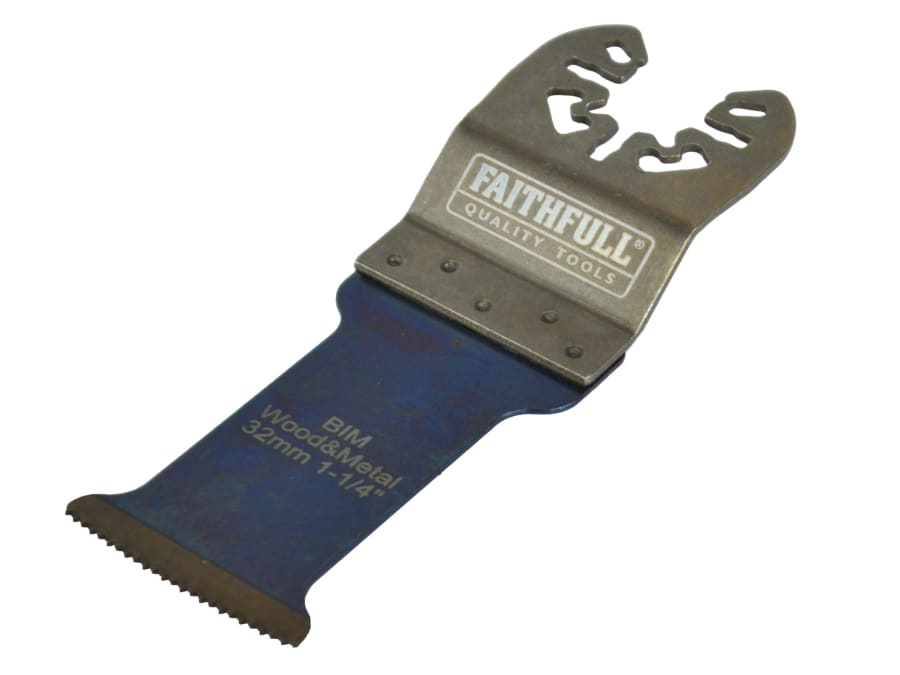 Faithfull FAIMFWM32P 32mm Bi-Metal Arc Cut Wood & Metal Blade