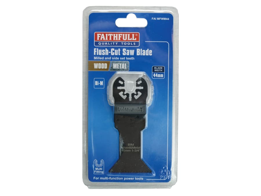 Faithfull FAIMFWM44B 44mm Bi-Metal Flush Cut Wood/Metal Blade
