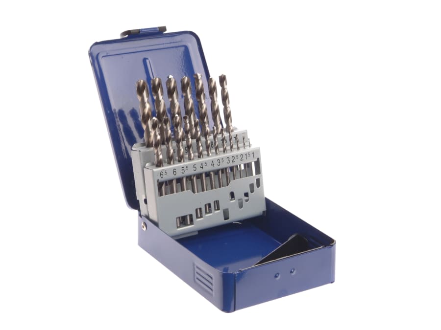 Faithfull FAIMSET19PRO 19 Piece HSS Drill Bit Set 1-10mm with Case
